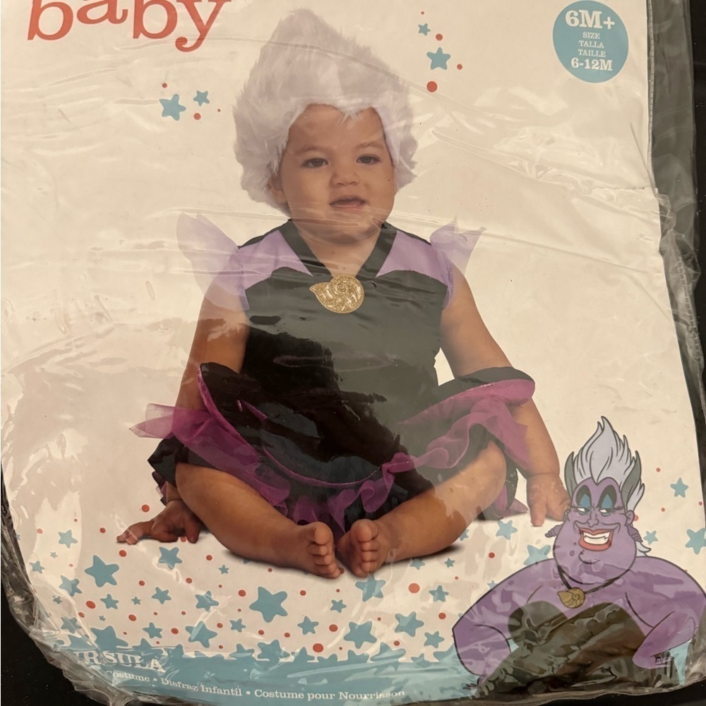 Infant Ursula Halloween costume NIP Ages 6-12 months